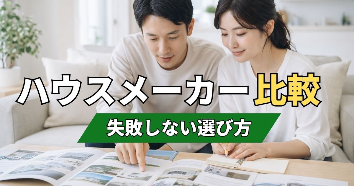 ハウスメーカー比較！失敗しない選び方