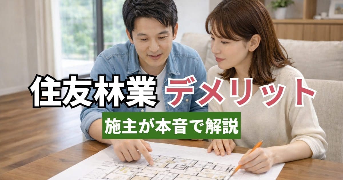 住友林業デメリット7選