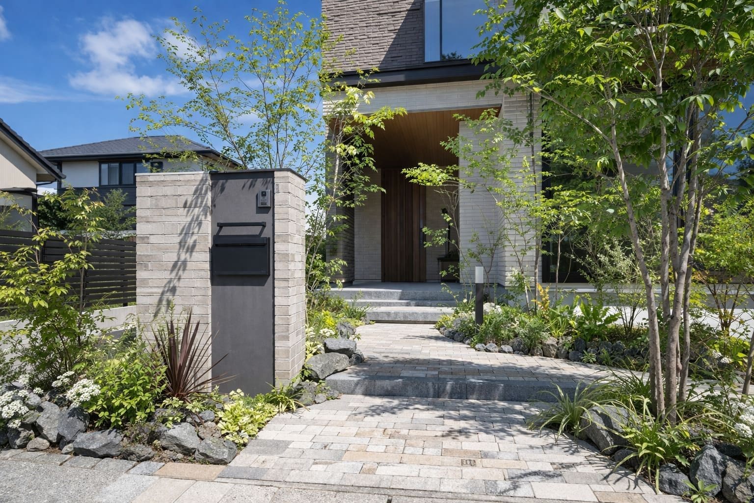 おしゃれな外構と庭のイメージ