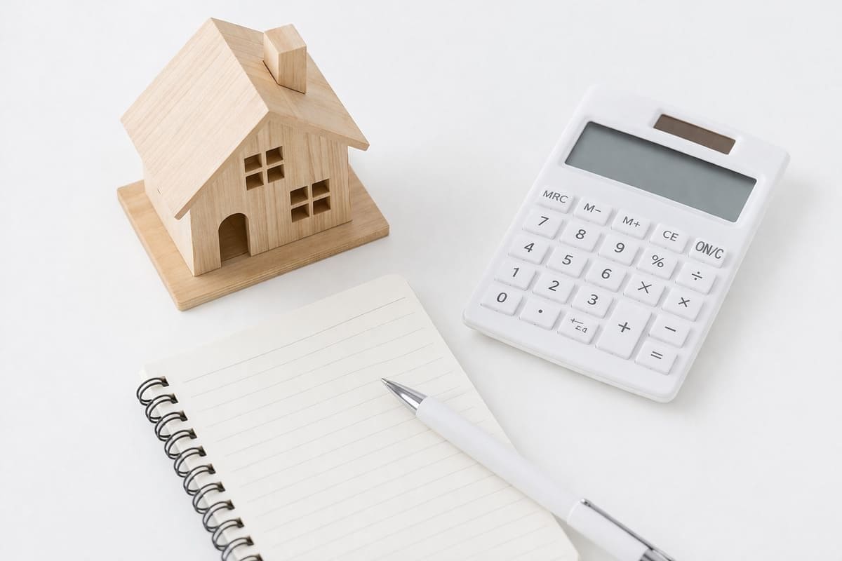 フルリフォームの費用を電卓で計算するイメージ