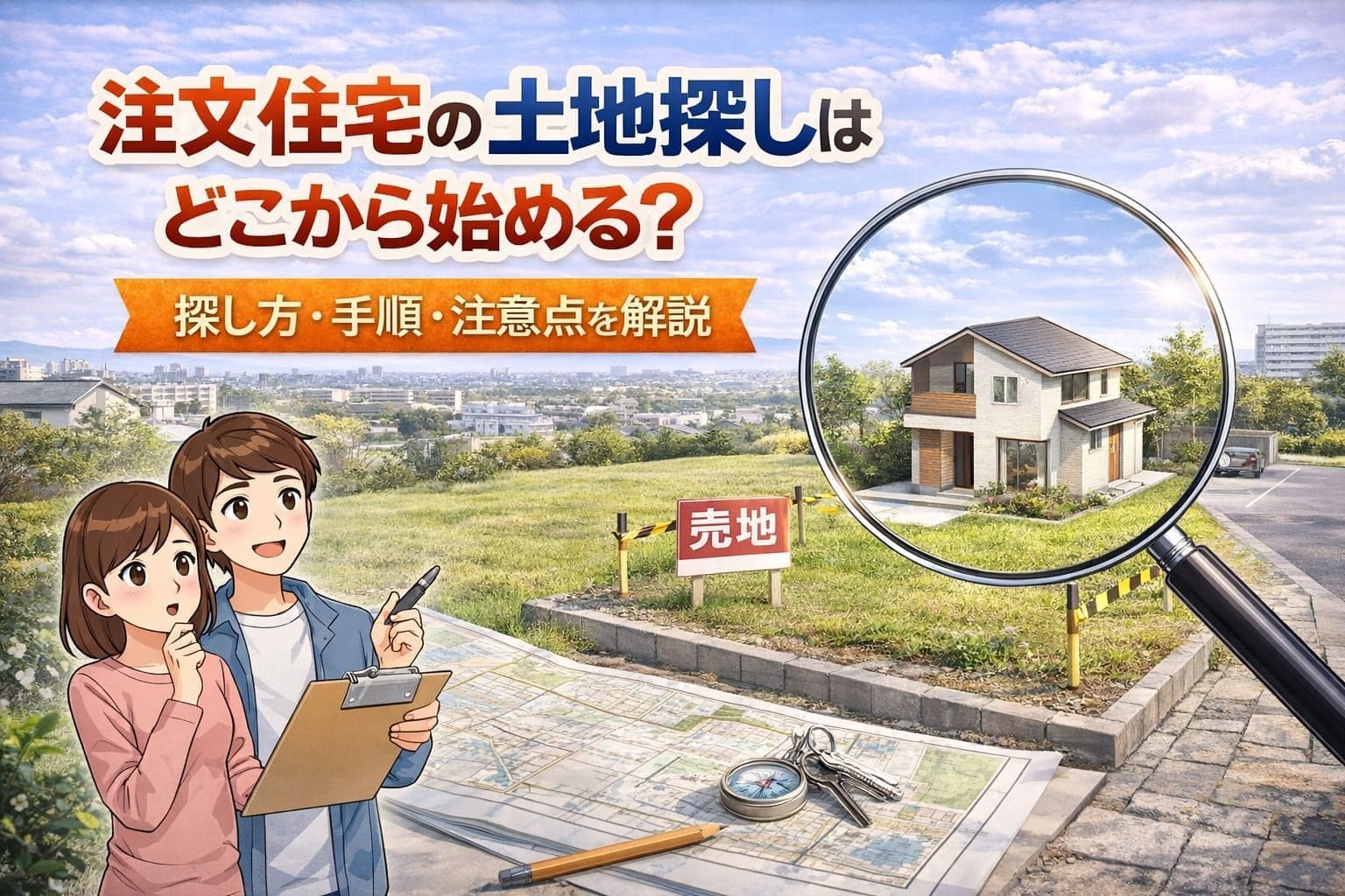 注文住宅の土地探しはどこから始める？探し方・手順・注意点を解説